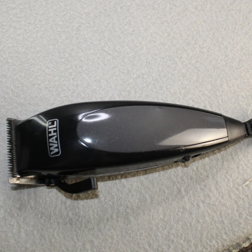 Wahl Hair Clipper Grooming‎ Kit Mens Black Good Corded With Case Scissors Tested